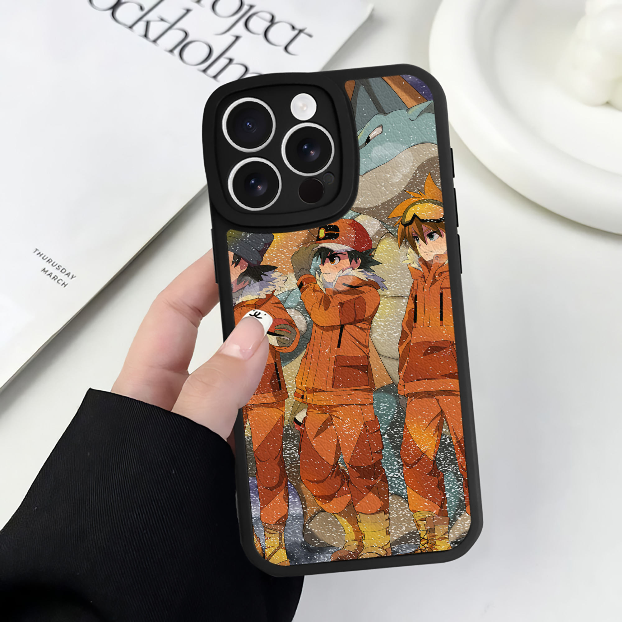 （画像用） ポケットモンスター Pokémon 【iPhone 16シリーズ対応】シリコンスマホケース（レザー調） 材質：シリコン
